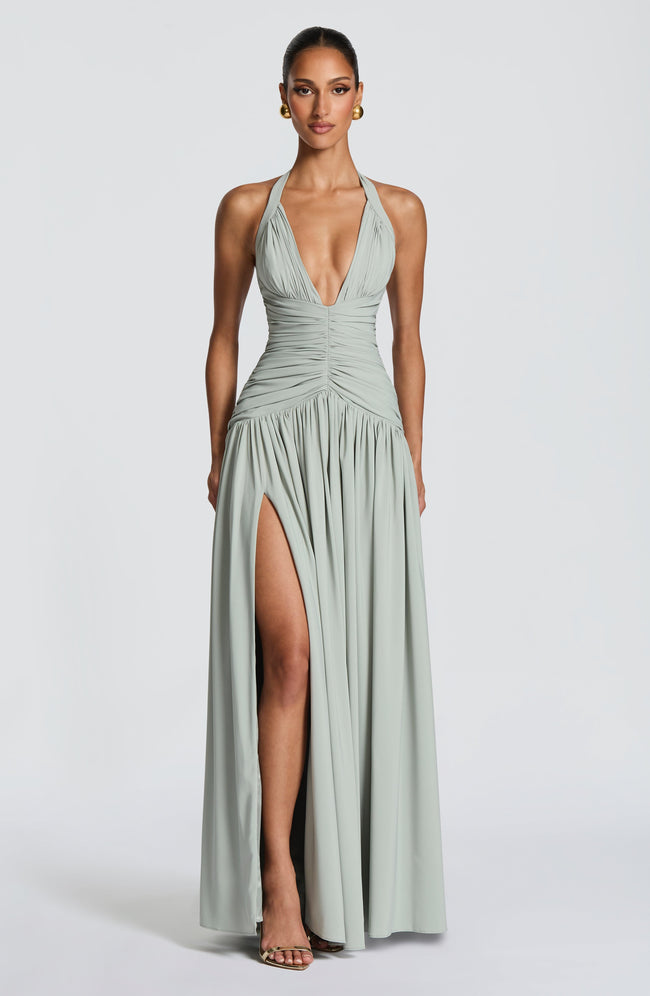 Amaris Maxi Dress - Sage Hover Image