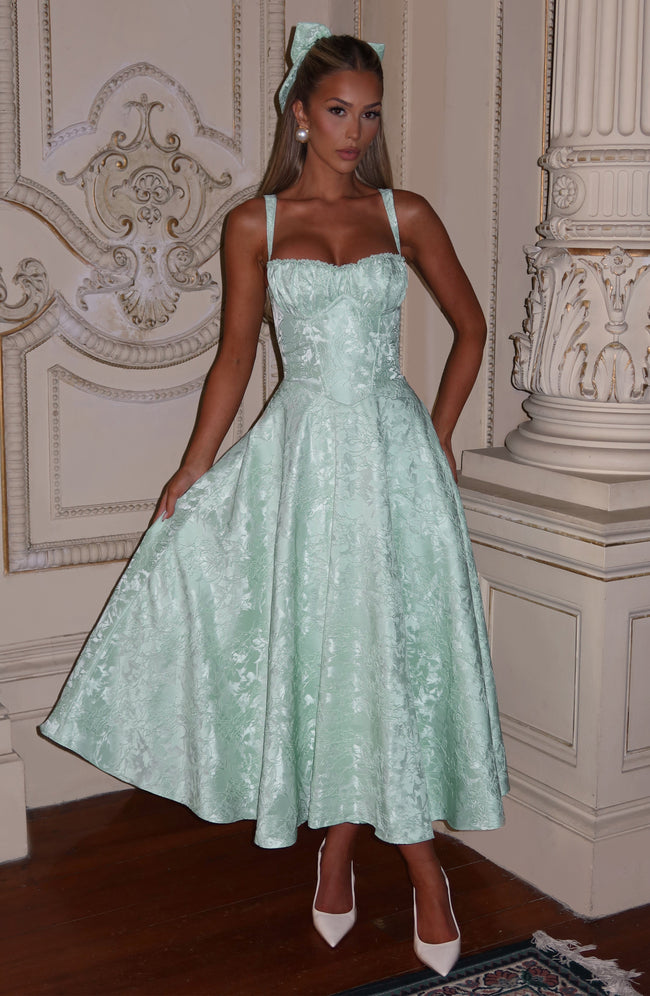 Amity Midi Dress - Mint Hover Image