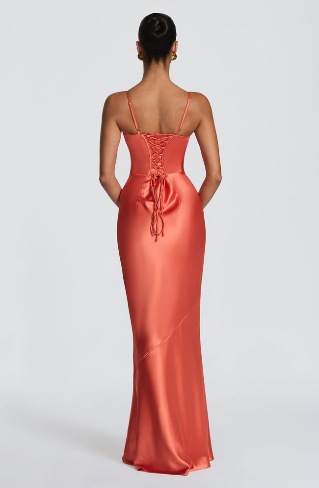 Amorette Maxi Dress - Burnt Orange Main Image