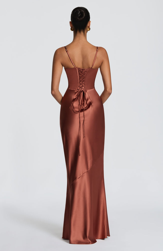 Amorette Maxi Dress - Rust Main Image