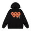 Denim Tears Orange Cotton Wreath Black Pullover Hoodie