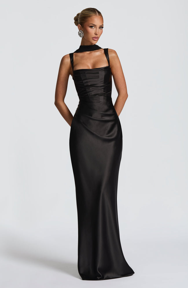Calanthe Maxi Dress - Black Main Image