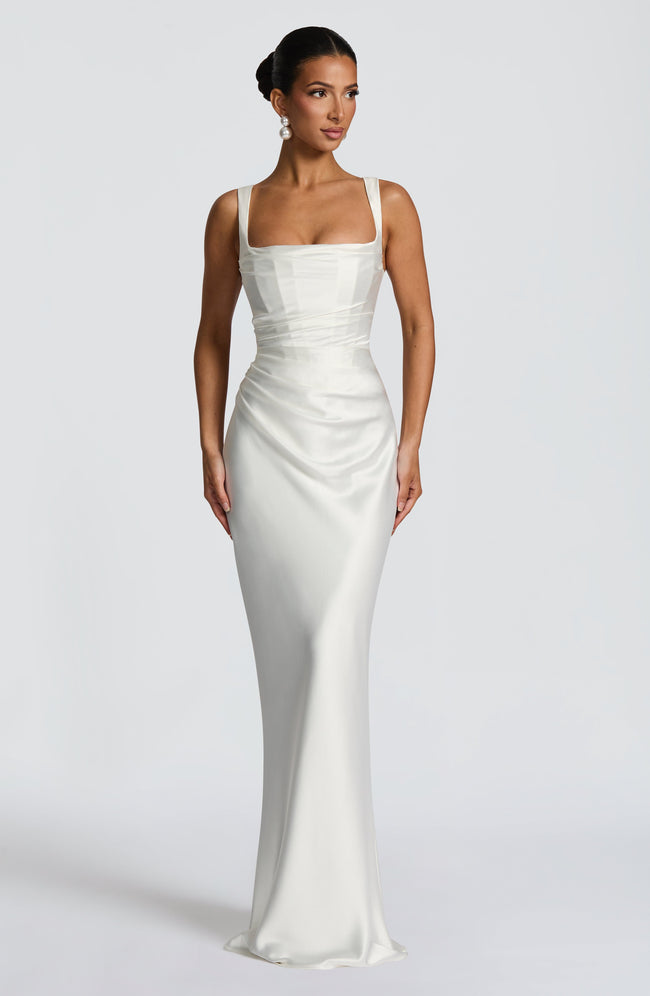 Calanthe Maxi Dress - Ivory Hover Image