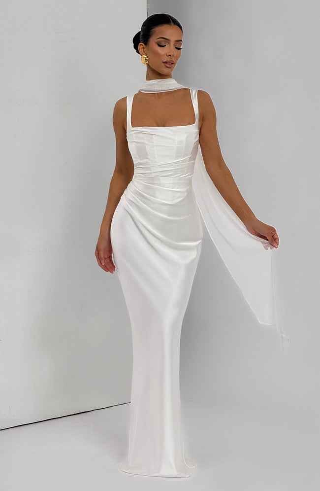 Calanthe Maxi Dress - Ivory Main Image