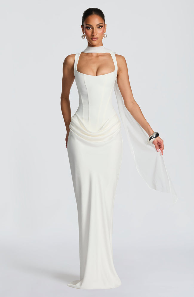 Cornelia Maxi Dress - Ivory Main Image