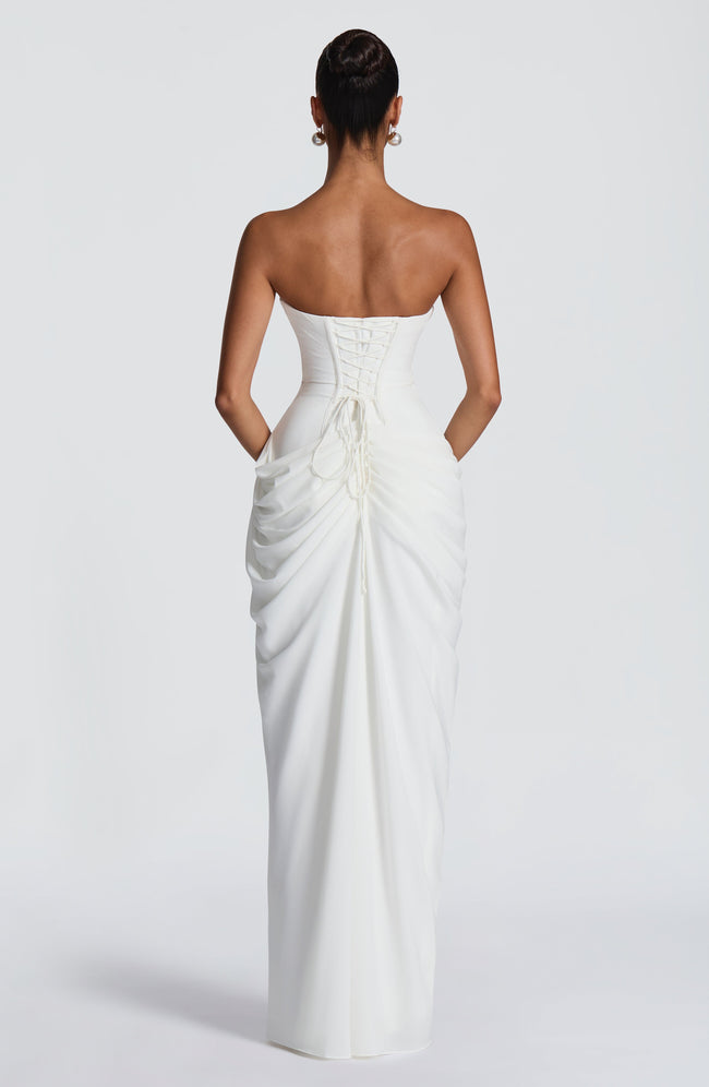 Cyra Maxi Dress - Ivory Main Image