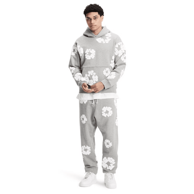 Denim Tears Grey Cotton Wreath Sweatshirt Main Image
