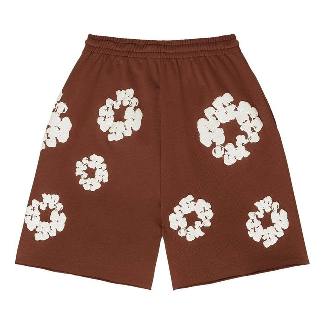 Denim Tears The Cotton Wreath Shorts Brown Main Image