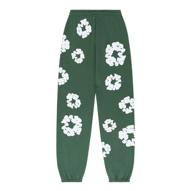 Denim Tears The Cotton Wreath Sweatpants 'Green' Main Image