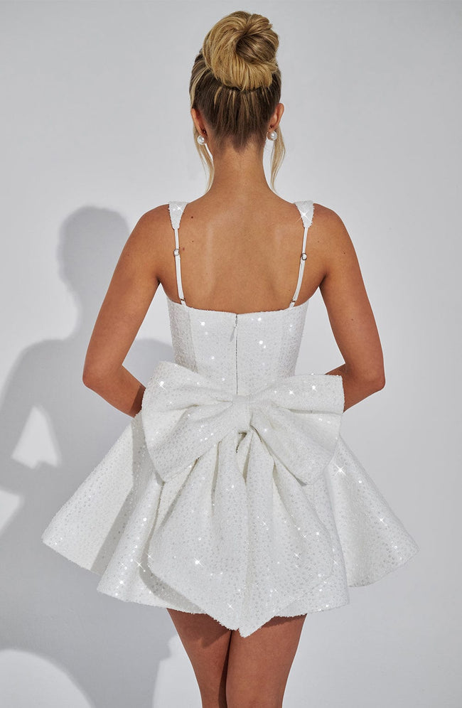 Dorothy Mini Dress - Ivory Main Image