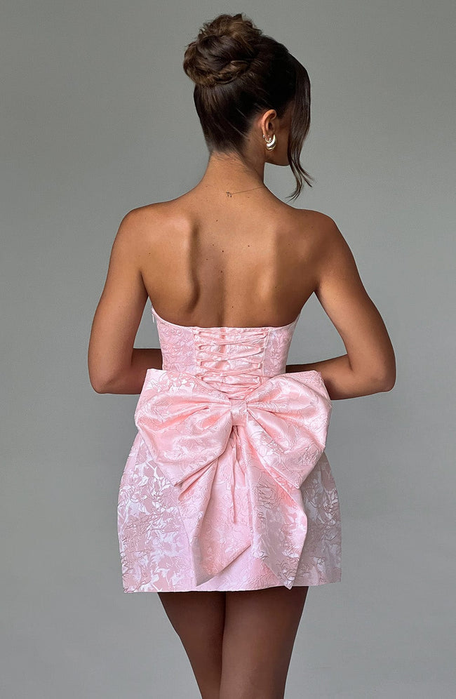Elenora Mini Dress - Blush Main Image
