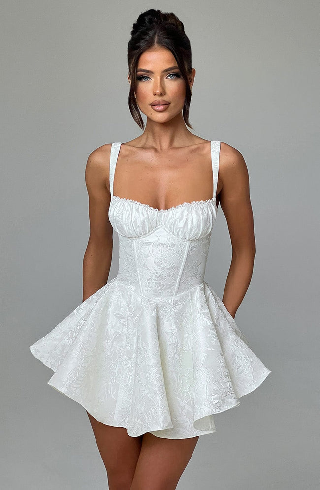 Emelie Playsuit - Ivory Hover Image