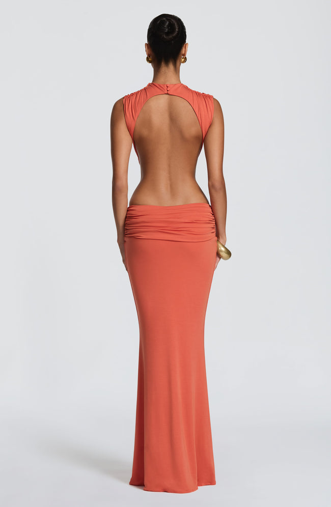 Fenella Maxi Dress - Burnt Orange Main Image