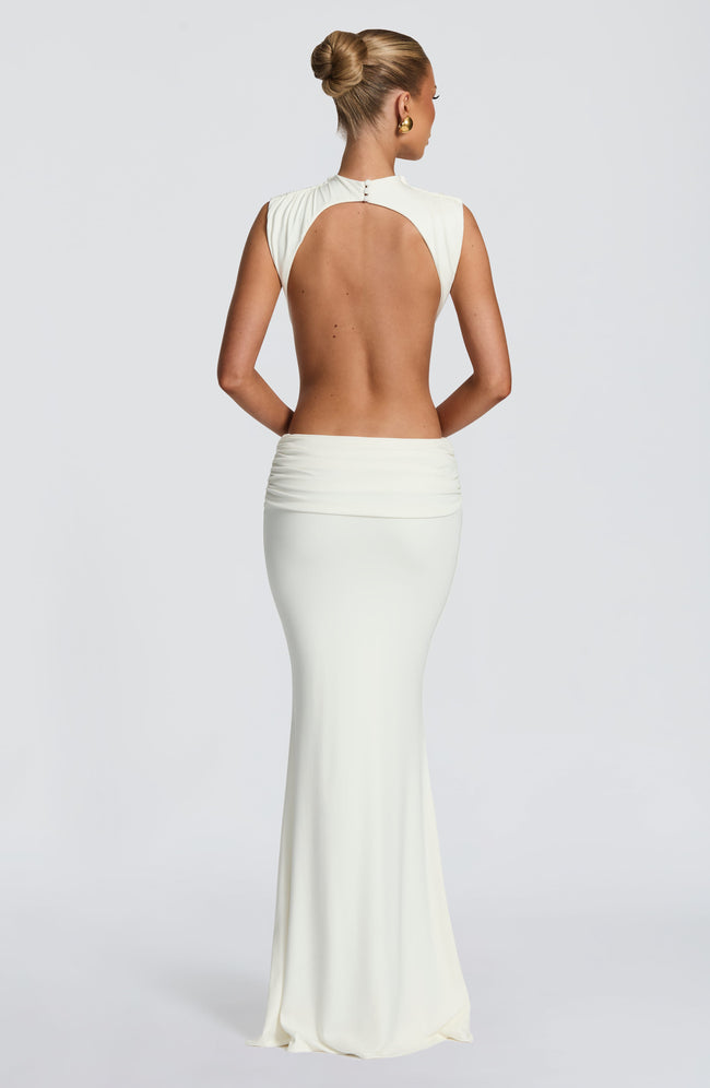 Fenella Maxi Dress - Ivory Main Image