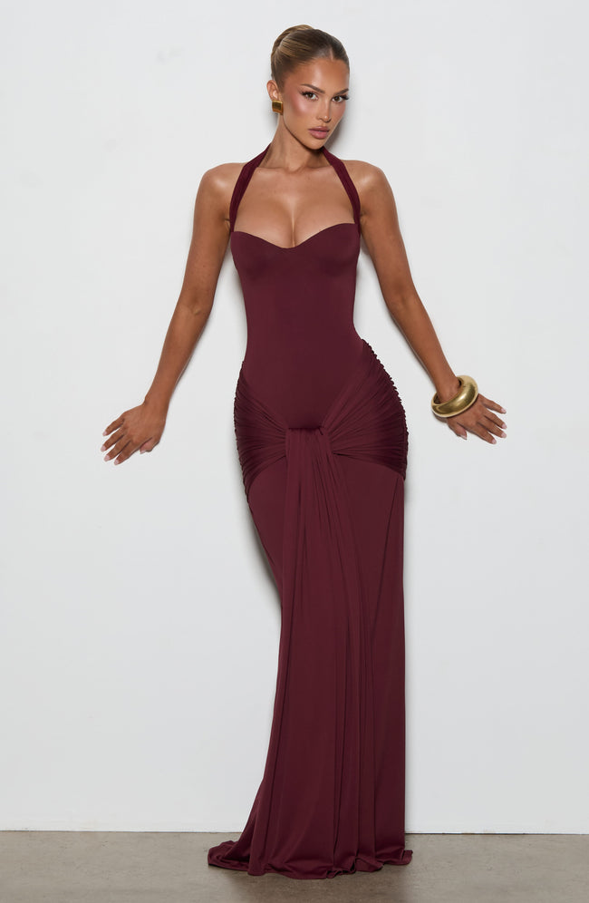Gia Maxi Dress - Cherry Lacquer Hover Image