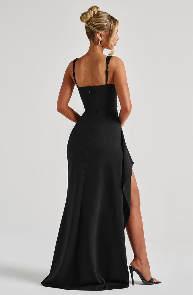 Katana Maxi Dress - Black Main Image