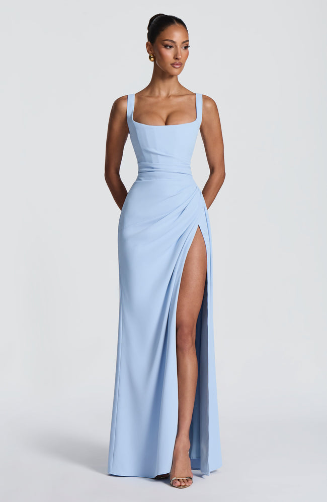 Laleh Maxi Dress - Glacier Blue Hover Image