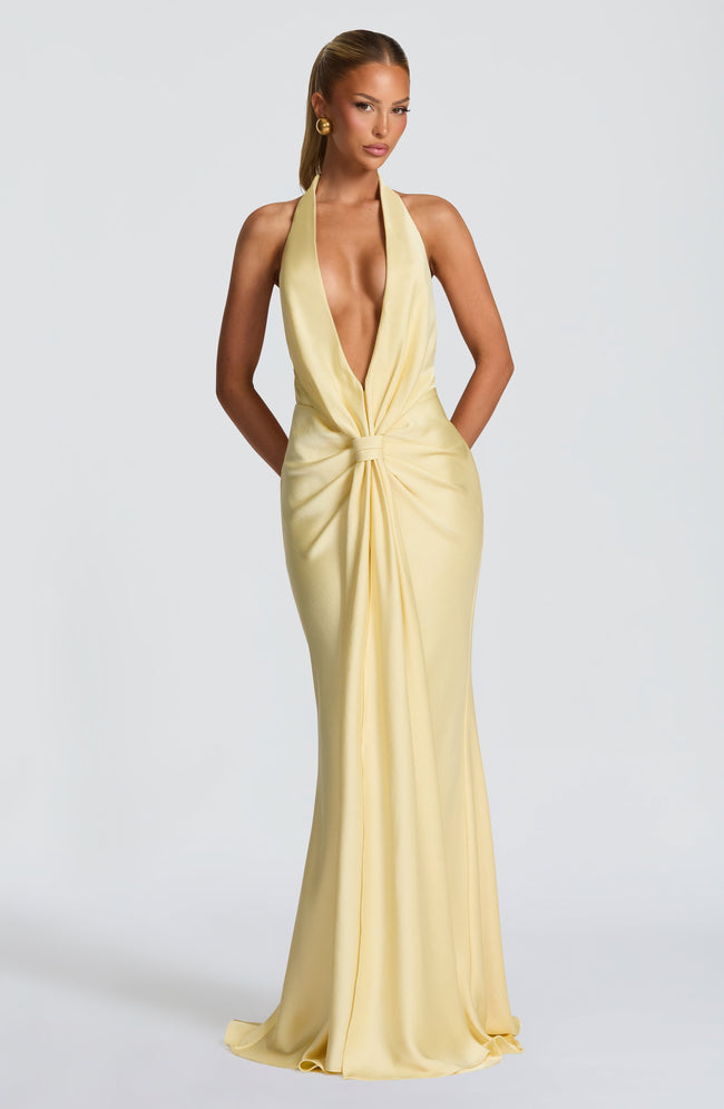 Linette Gown - Lemon Hover Image