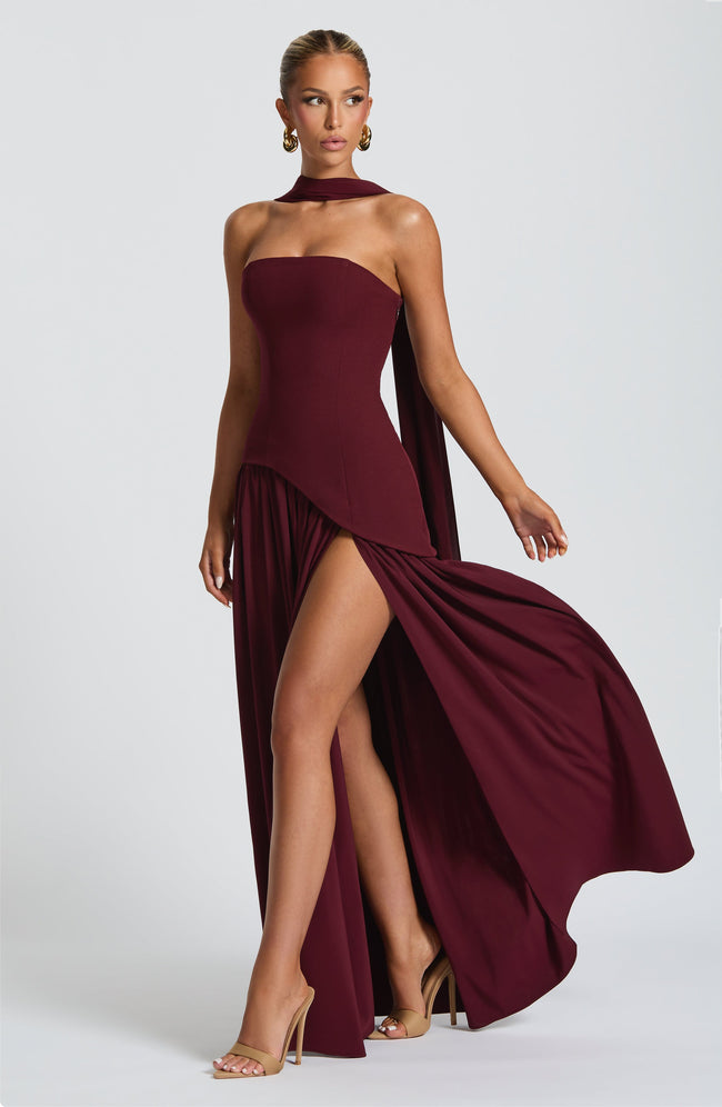 Maliyah Maxi Dress - Cherry Lacquer Main Image