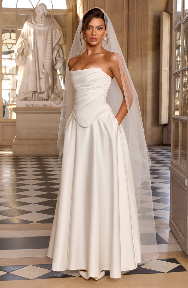 Mira Maxi Skirt - Ivory Main Image