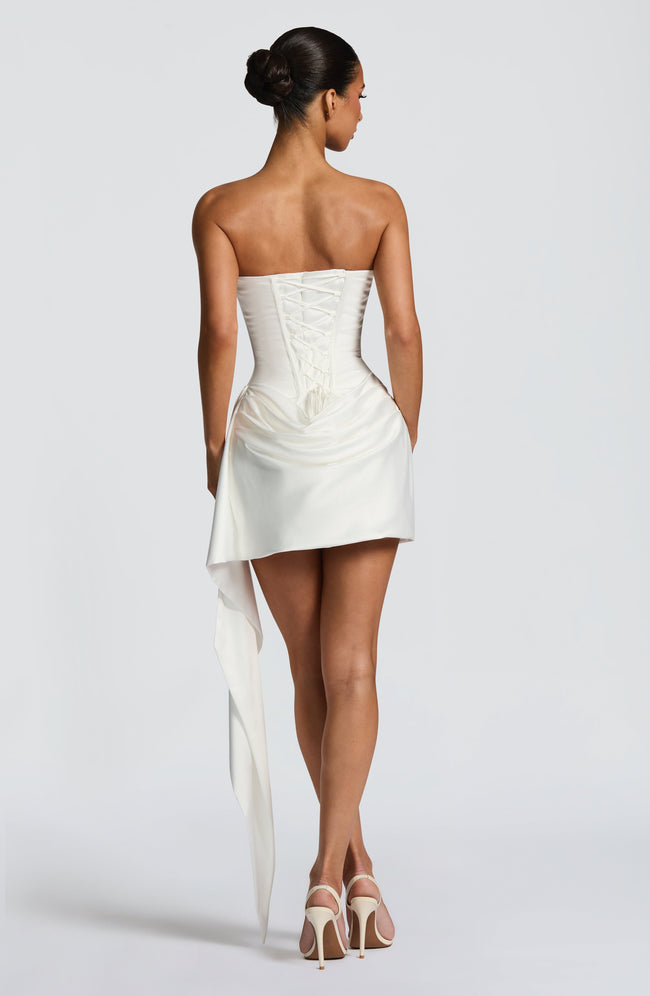 Mona Mini Dress - Ivory Main Image