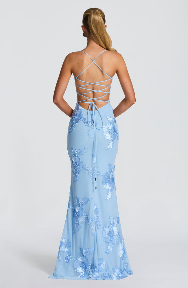 Nefertiti Maxi Dress - Glacier Blue Main Image