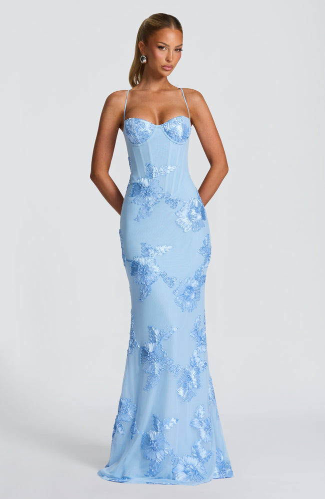 Nefertiti Maxi Dress - Glacier Blue Hover Image