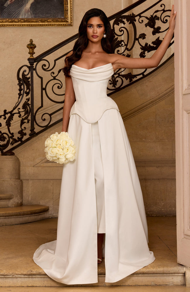 Neri Skirt Train - Ivory Main Image