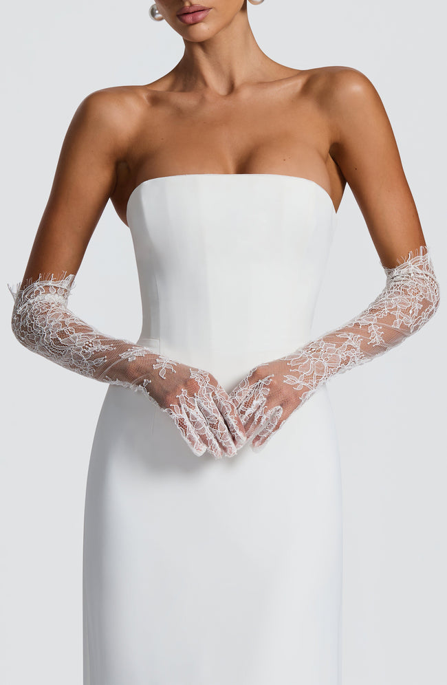 Nia Gloves - Ivory Main Image