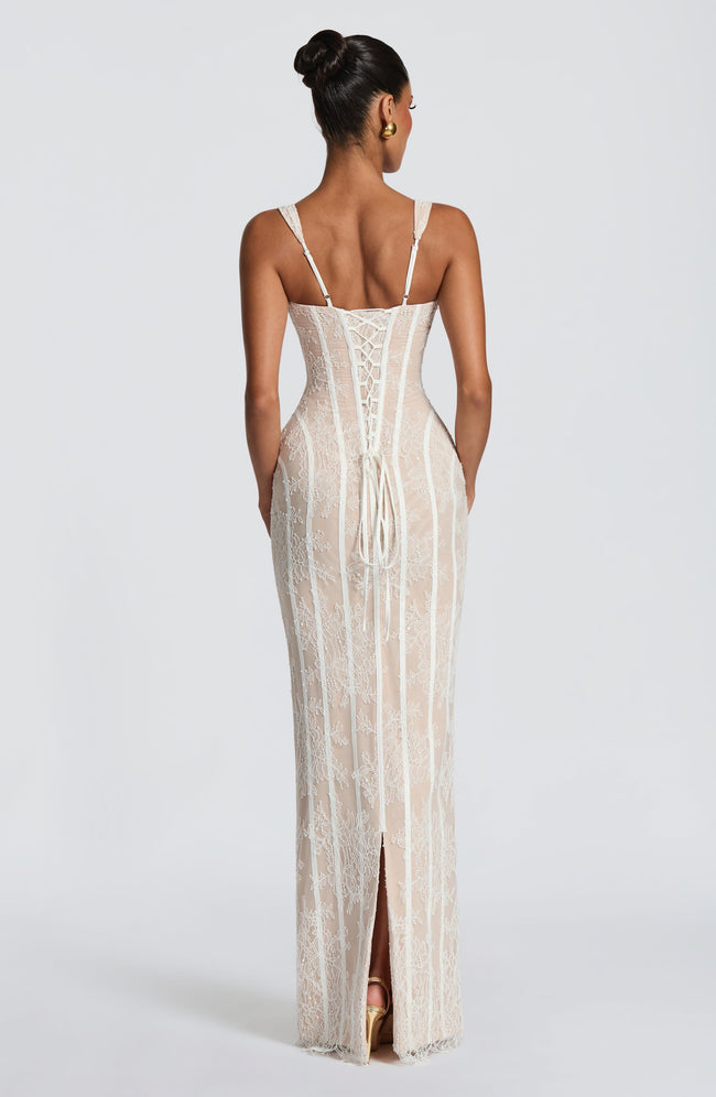 Polina Maxi Dress - Ivory Main Image