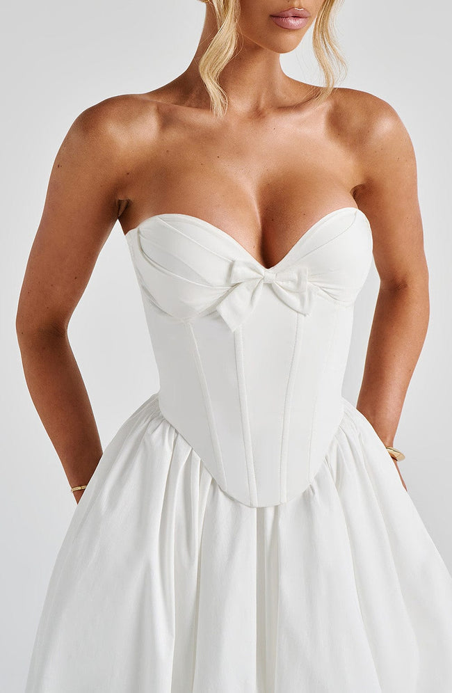 Prim Midi Dress - Ivory Main Image