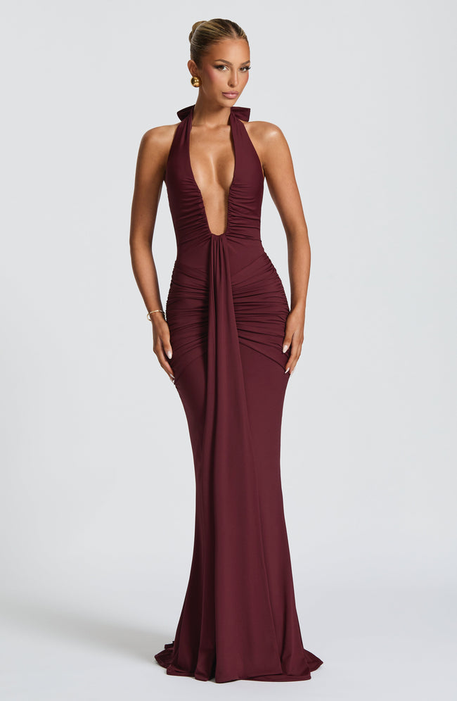 Rosetta Maxi Dress - Cherry Lacquer Main Image