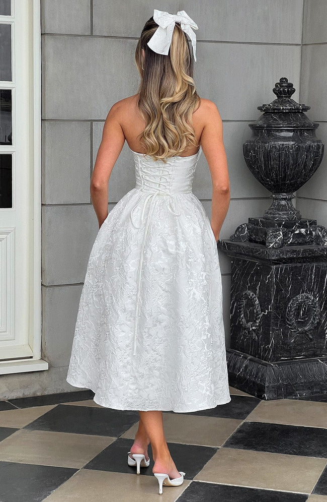 Saoirse Midi Dress - Ivory Main Image