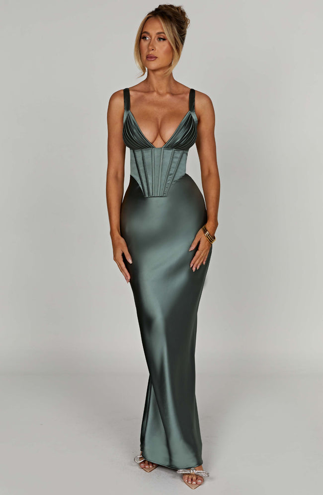 Shae Maxi Dress - Sage Hover Image