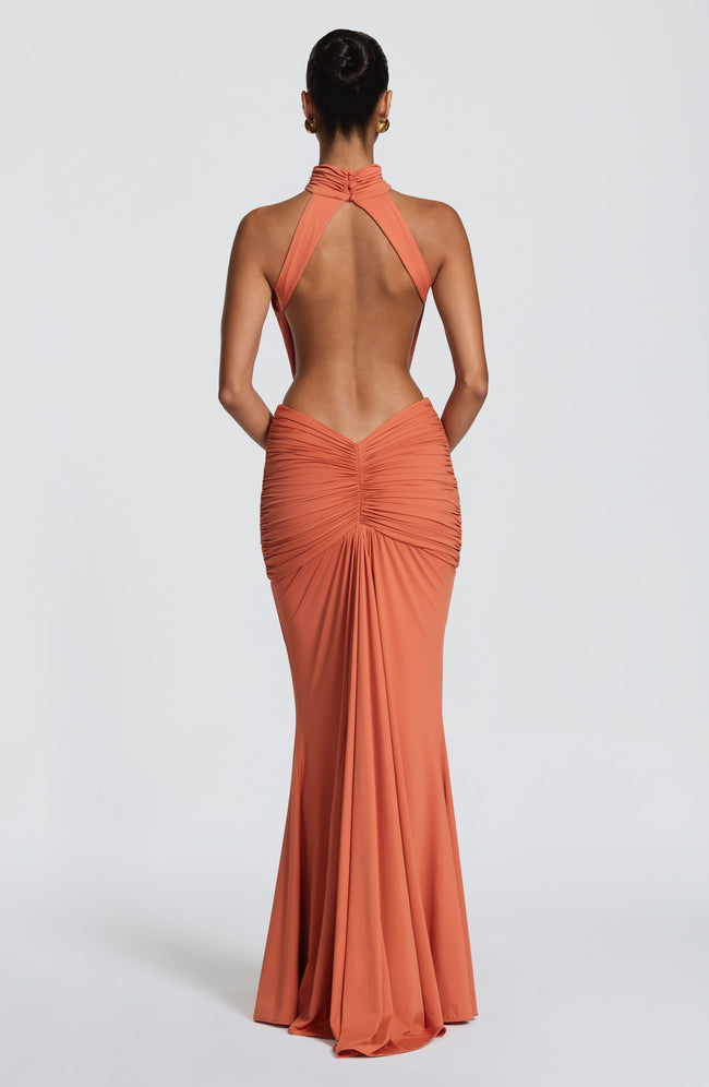 Thekla Maxi Dress - Burnt Orange Main Image
