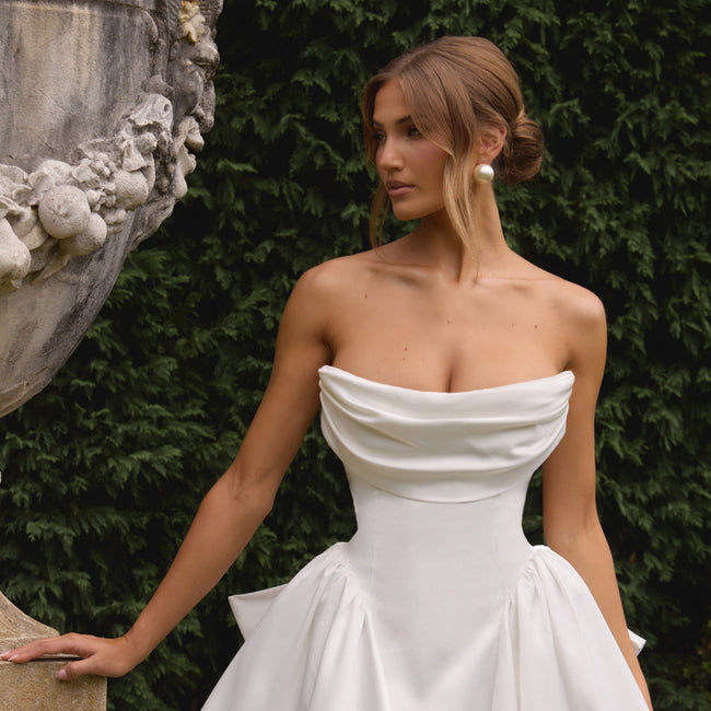 Trinity Mini Dress - Ivory Hover Image
