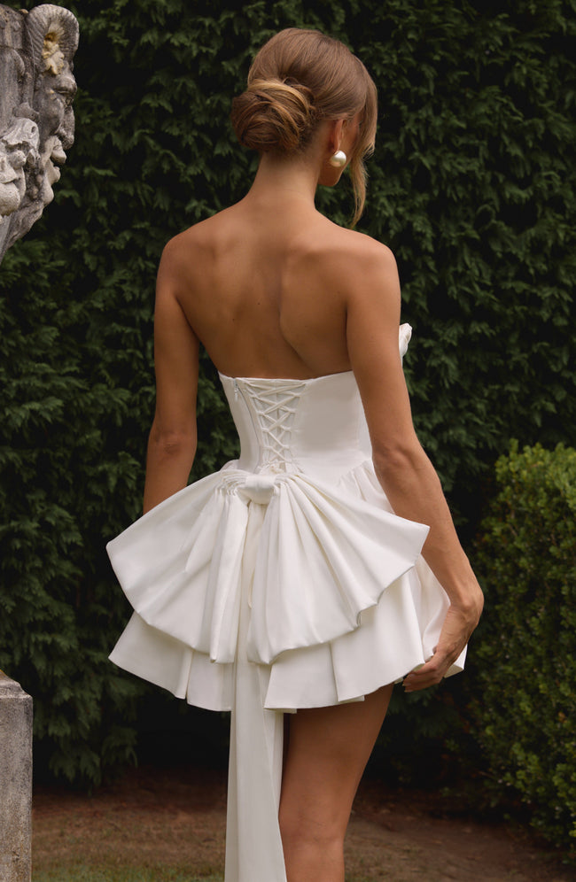 Trinity Mini Dress - Ivory Main Image