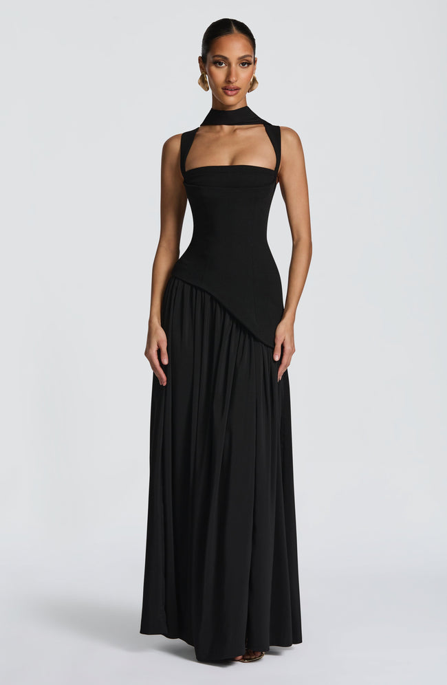 Tullulah Maxi Dress - Black Main Image