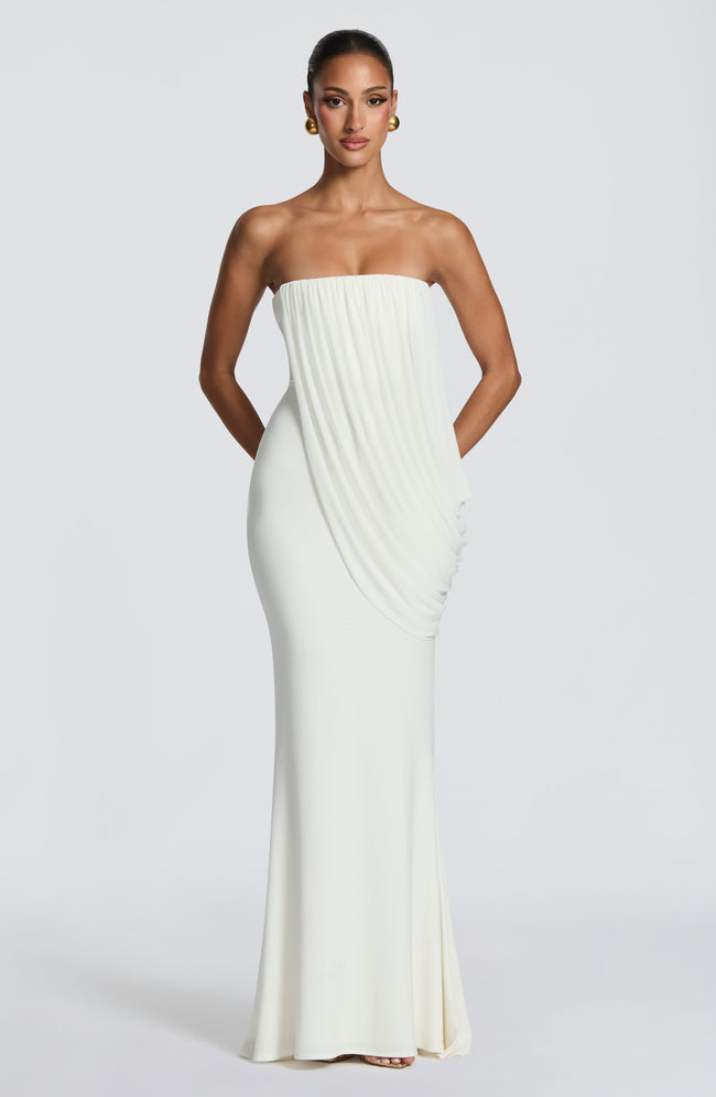 Vienna Maxi Dress - Ivory Hover Image
